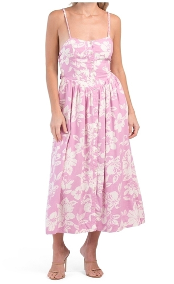 𝅺free People Linen Blend Perfect Sundress - Picture 1 of 17